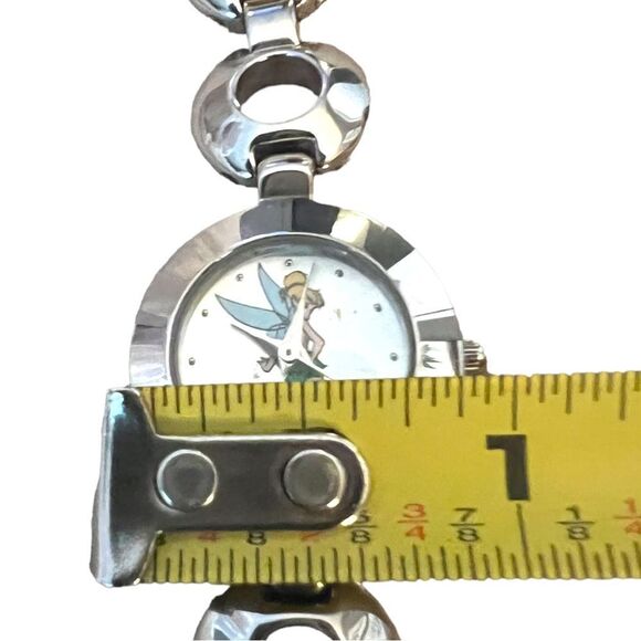RARE Vintage Disney Tinker Bell Silver Tone Circle Bracelet Watch Working - Picture 13 of 15